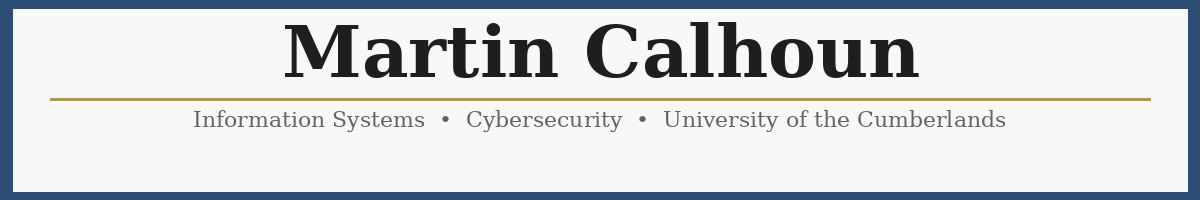 Martin Calhoun